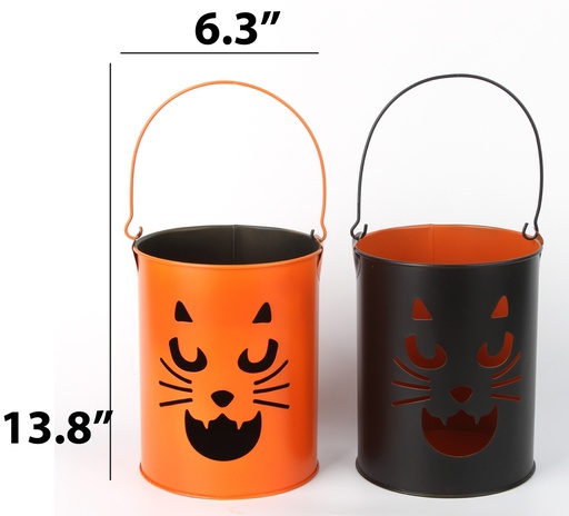 [HD12008] Halloween Candle Holder, 6.3"x13.8"(16X16X35CM), Assorted Designs (12 pc/ctn)