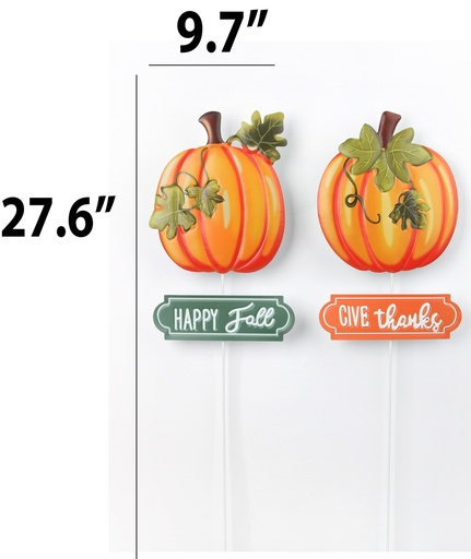 [HD12017] Harvest Pumpkin Yard State, 9.4"x27.6"(24X70CM) (24 pc/ctn)