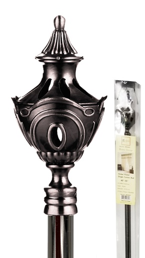 [WR44801] 48-86" Nickel Plated Curtain Rod (12 pcs/ctn)