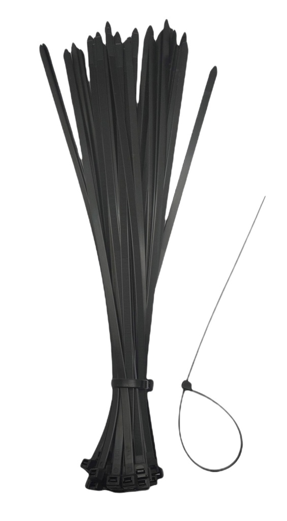 100pc 8" Nylon Zip Ties,0.14" W, Black (48 bag/ctn)