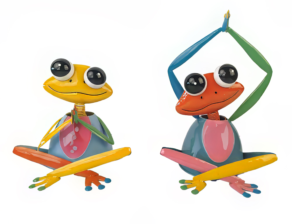 Metal Frog Decoration, 20x17x19cm (12 pcs/ctn)