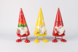 Metal Gnome Decoration (12 pcs/ctn)