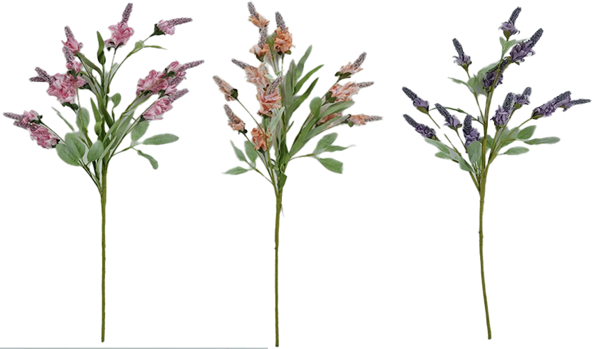 31" Canna Flower Stem,Flower Head:12 pc,4 Colors Assorted (144 pc/ctn)