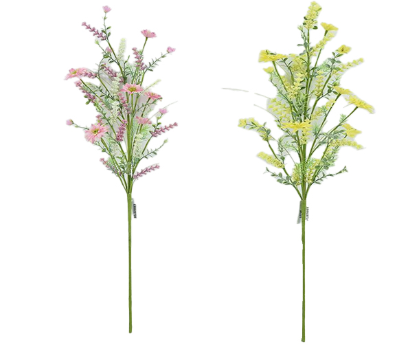 31" Stem,Flower Head:Big 3,Mid 3,Small 6,3 Colors Assorted (120 pc/ctn)