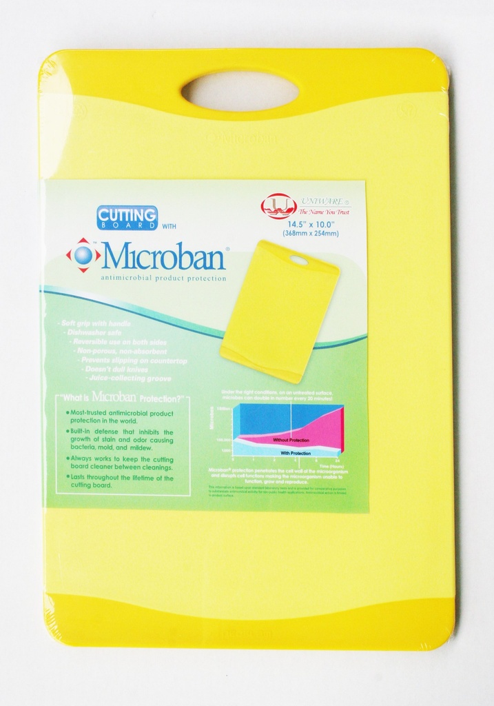 10"x14.5" Yellow Anti-Microbial Cutting Board (6 pcs/ctn)