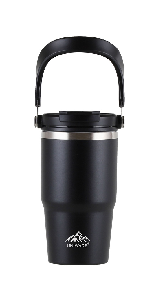 590ml Double Wall Stainless Steel Flask, Black (12 pc/ctn)