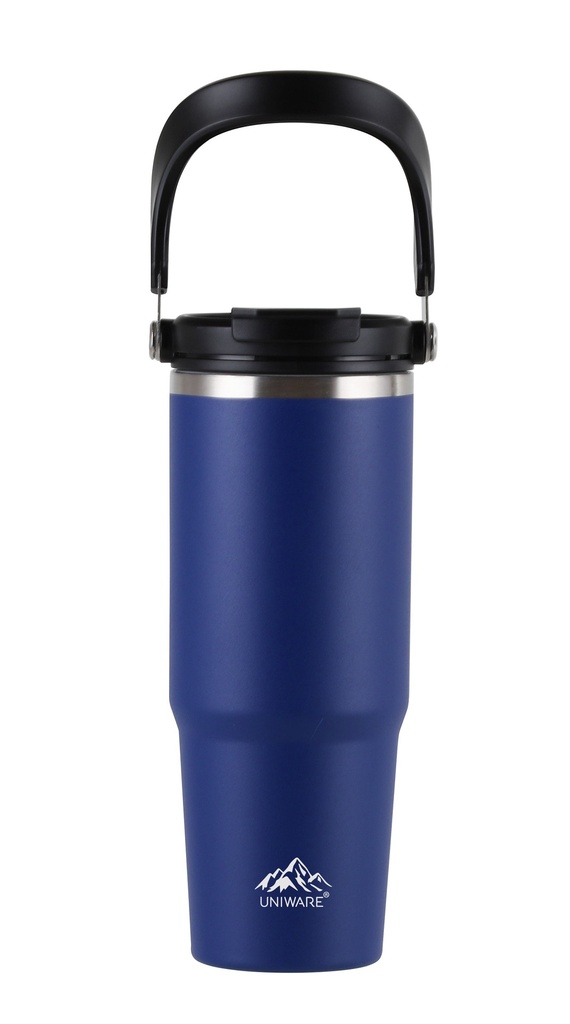 900 ml Double Wall Stainless Steel Flask, Blue (12 pc/ctn)