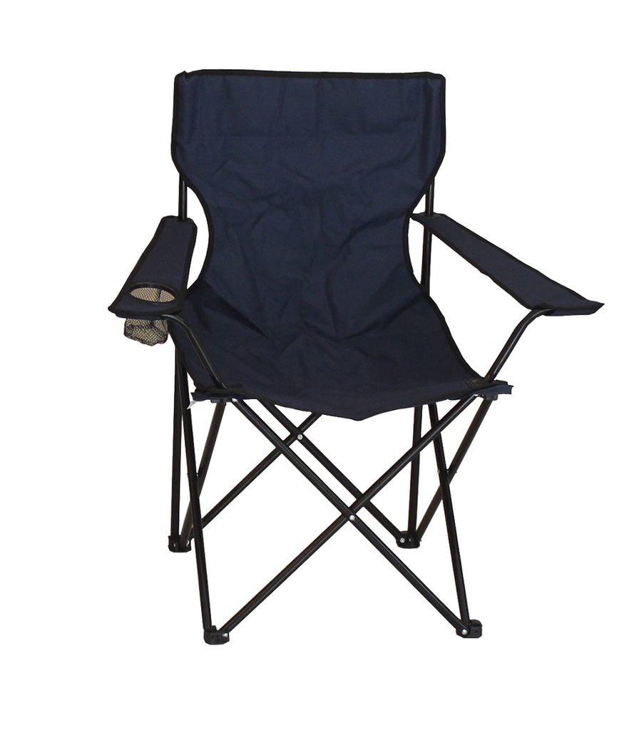 34&quot; Polyester Navy Blue Folding Chair with Bag (8 pcs/ctn)