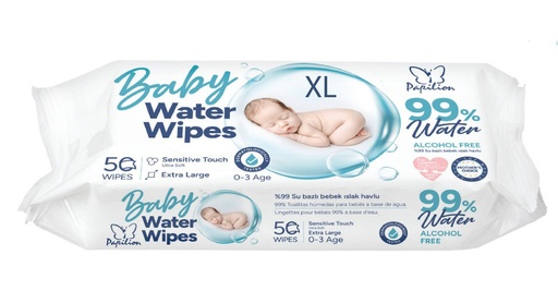 [PP01485] 50pc X-Large Baby Wet Wipes, 21X21 CM, 70 gsm (12 bag/ctn)