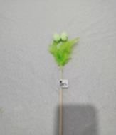 Green Eggs with Feathers on a Stick, 36cm (1200 pcs/ctn)
