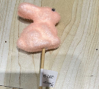 [HD10800] Foam Bunny on a Stick, 5x7cm (360 pcs/ctn)