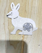 Wooden Bunny on Stick, 37x8cm (576 pcs/ctn)