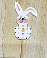 Wooden Bunny on Stick, 37x8cm (576 pcs/ctn)