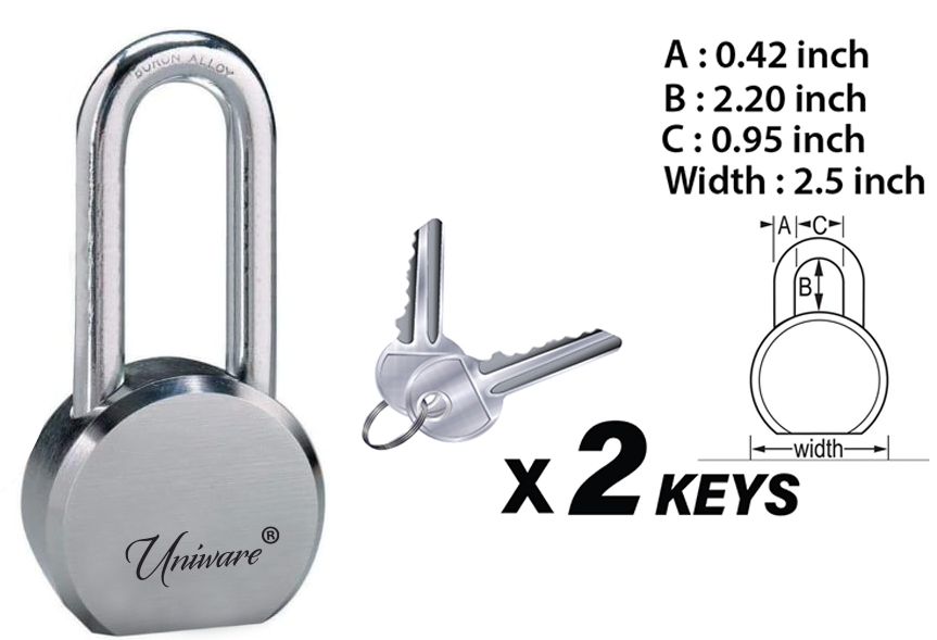 Stainless Steel Pad Lock and Keys Set (24 sets/ctn)
