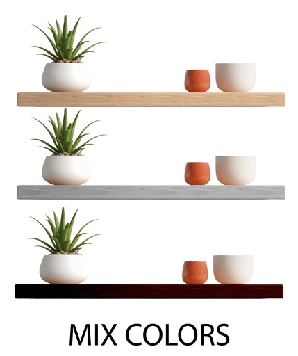 [FS40000] 23.6"x9"(60x23.5x3.8cm) Wooden Floating Wall Shelf (6 pcs/ctn)