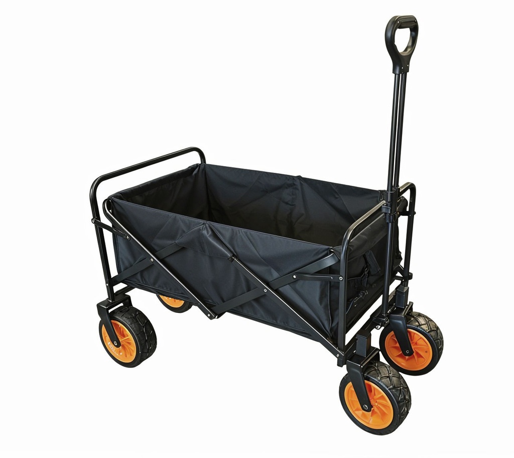 40x22x41"(99x57x105cm) Steel Foldable Beach Wagon , 600D Oxford Cloth, 8" Wide Wheel(1 pcs/ctn)