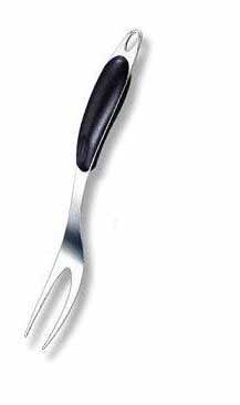 [20706] 14" Heavy Duty S.S. Meat Fork w. Black Handle (72 pcs/ctn)