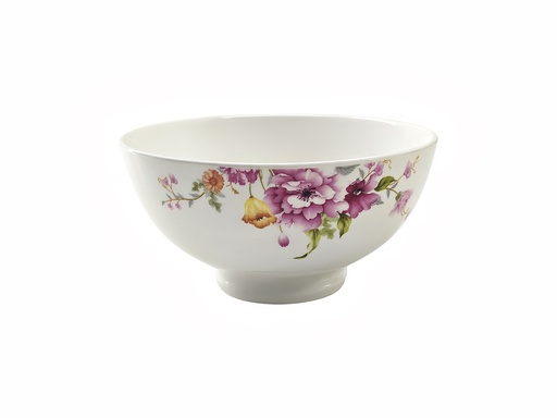 [GGC203-60] 6" Porcelain Bowl, Pink Flower (24 pc/ctn)