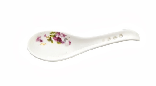 [GGC221] 5.5" Porcelain Spoon, Pink Flower (288 pc/ctn)