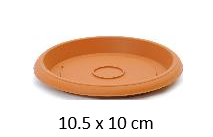 [FL0150XST] 4.125" Flowerpot Tray, Terra Cotta (10 pc/ctn)
