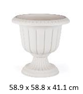 [FL0158LW] 47LT Nergiz Pot Flower Pot, 589X588X411mm (37 pc/ctn)