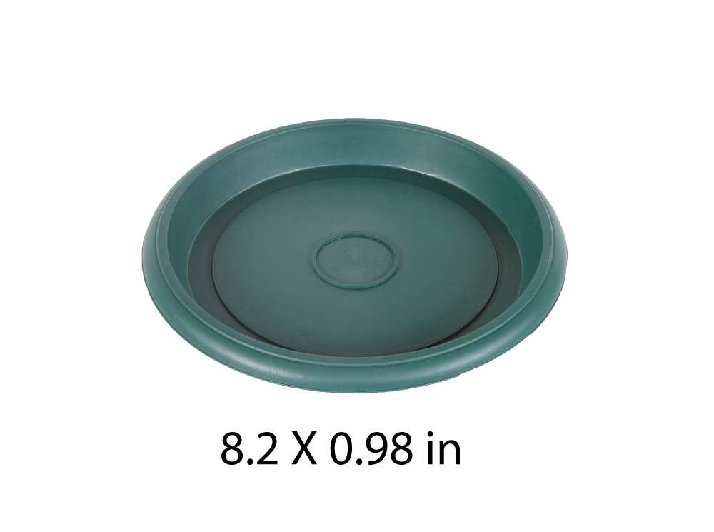 8.2" Flowerpot Tray, Green (480 pc/ctn)
