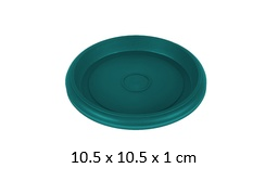 [FL0011GRT] 4.125" Flowerpot Tray, Green (10 pc/ctn)