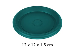 [FL0012GRT] 4.75" Flowerpot Tray, Green (10 pc/ctn)