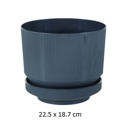 [FL0033BK] 6LT Lux Pot Flower Pot, 225X187mm (20 pc/ctn)