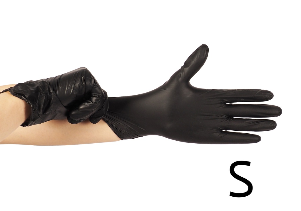 100 pc 5.0g  Nitrile Gloves, Black (10 pc/ctn)