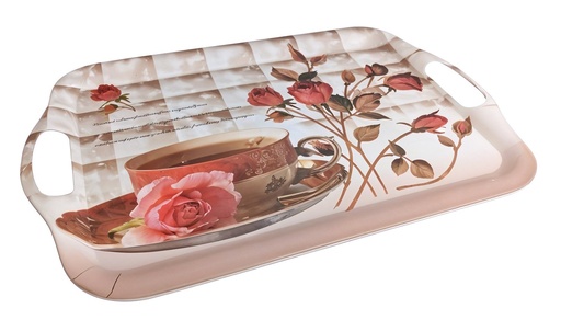 [75010] 14" Melamine Serving Tray with Handles (36 pc/ctn)