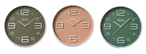 [CL014] 12" Round Wall Clock, Mixed Colors (10 pc/ctn)