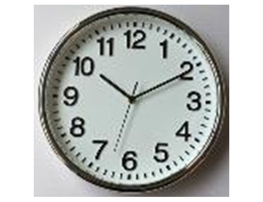 [CL015] 12" Round Wall Clock (10 pc/ctn)