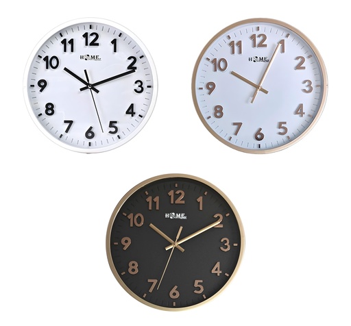 [CL001] 10" Round Wall Clock, Mixed Colors (10 pc/ctn)