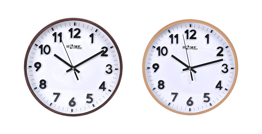 10" Round Wall Clock, Mixed Colors (10 pc/ctn)