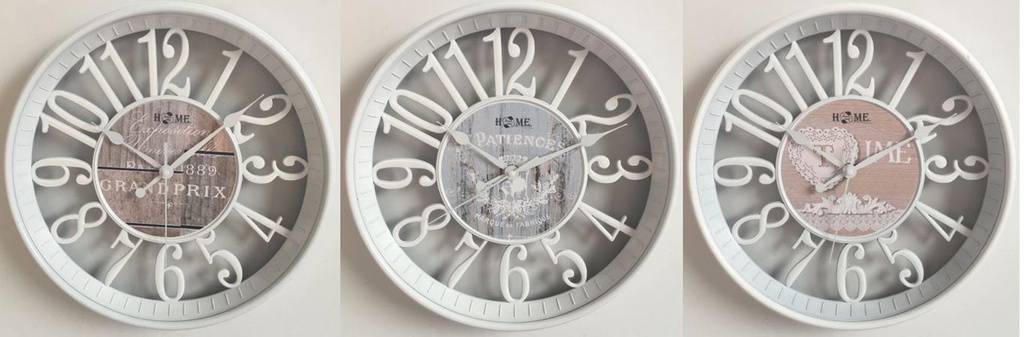 12" Large Round Wall Clock (6 pcs/ctn)