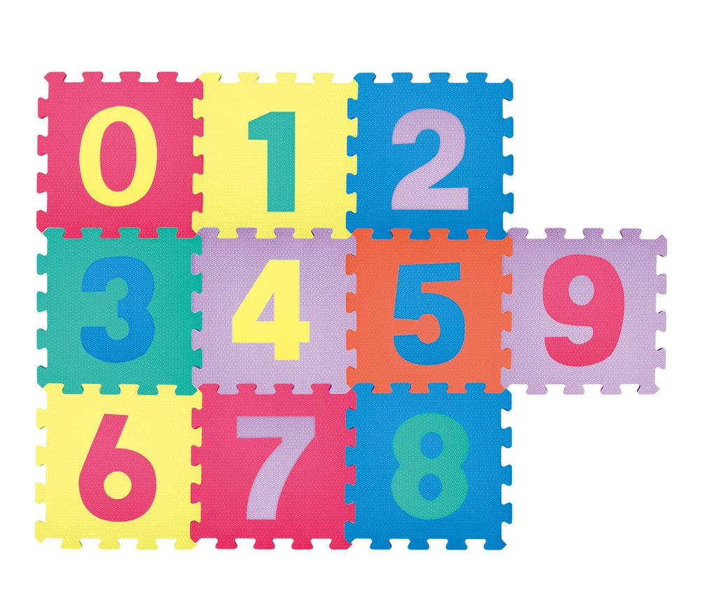 10 pc set 12"x12"(30cm) Odor Free Non-Toxic Number Mat (10 set/ctn)