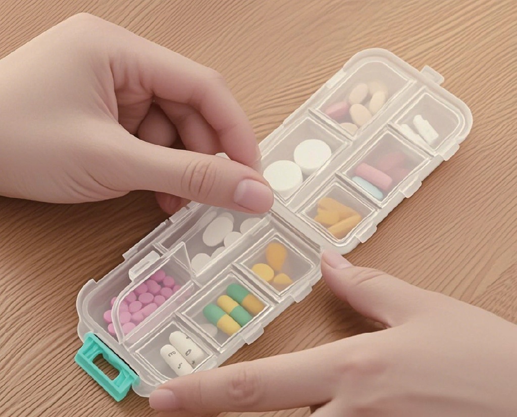 Weekly Pill Organizer Medicine Box, 10 pill boxes (24 pc/ctn)