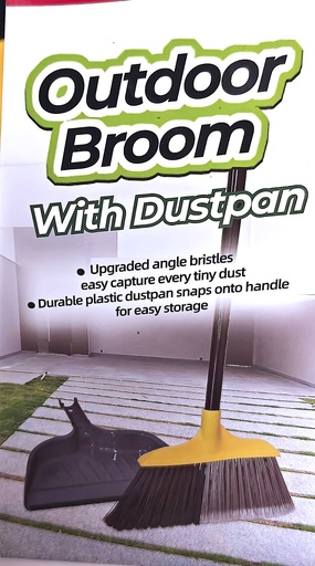 [C21-10488] Outdoor Broom With EAV, Handle 120cm(6 pc/ctn)