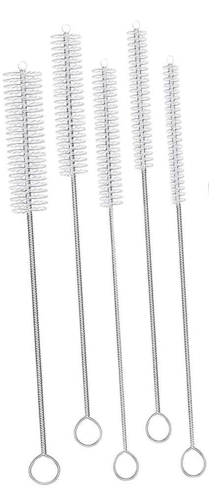 5pc Straw Cleaner Bottle Brush Set, Size: 9.8, 9, 8, 8, 6" (48 set/ctn)