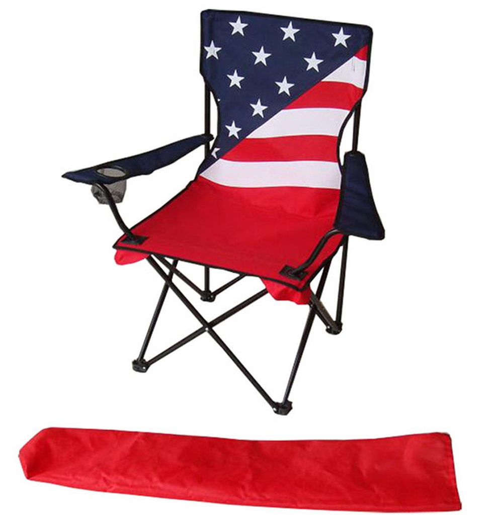 34" Polyester American Folding Chair with Bag (8 pcs/ctn)