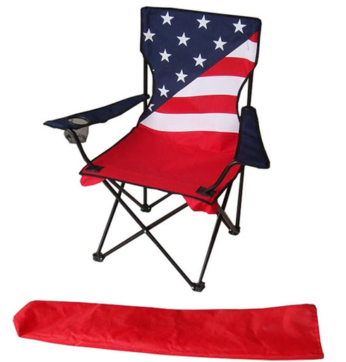 [1016] 34&quot; Polyester American Folding Chair with Bag (8 pcs/ctn)