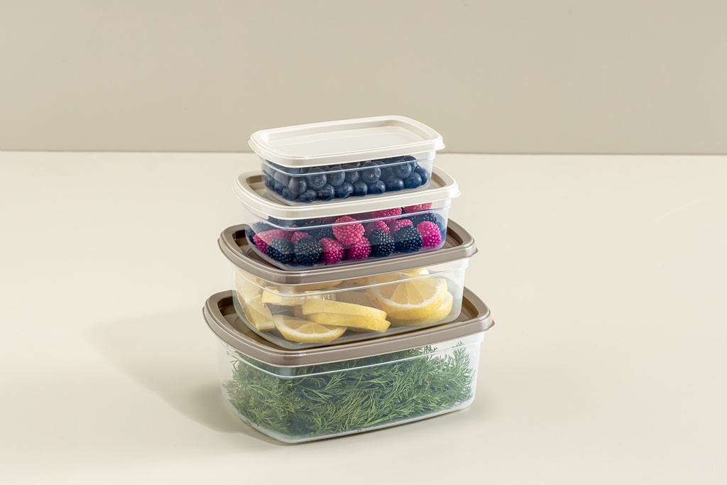 275/ 500/850/1350ml Plastic Food Storage Container (24 set/ctn)