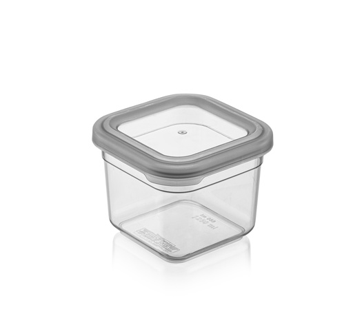 [P284721] 680ml Plastic Food Storage Container, Square (24 pc/ctn)