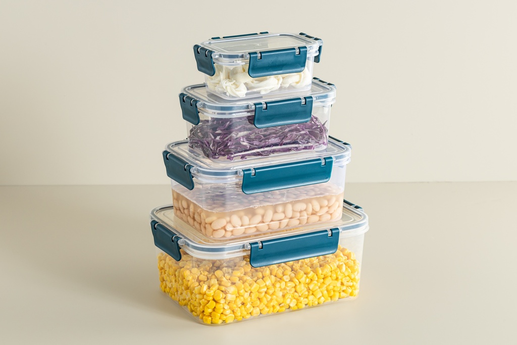 375/900/1700/2850ml Plastic Food Storage Container (24 set/ctn)