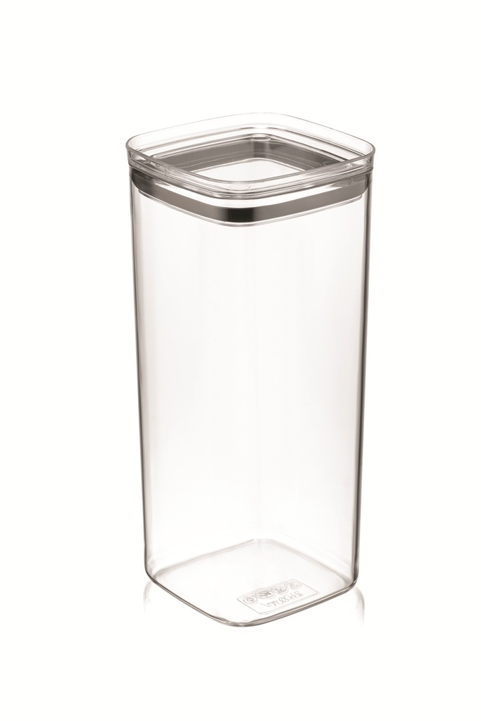 2100ml Plastic Food Storage Container, Square (12 pc/ctn)