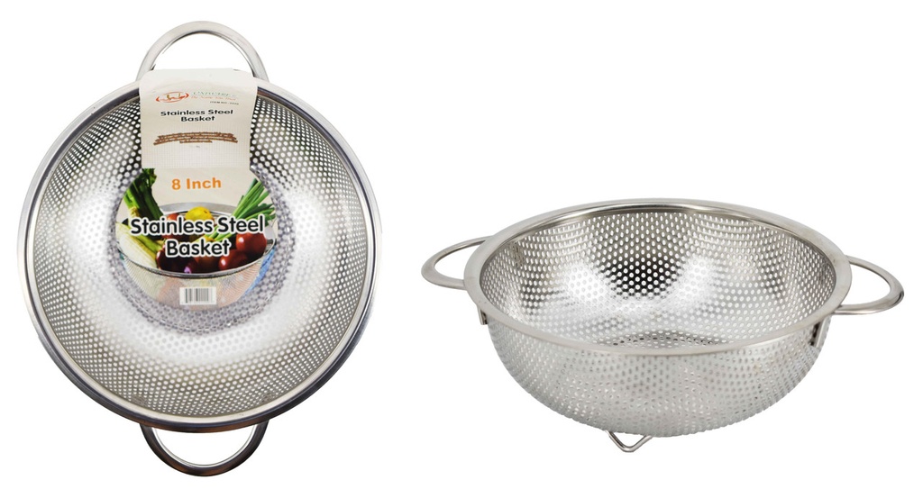 8.0" Stainless Steel Rice Colander (12 pcs/ctn)