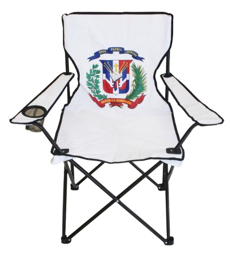 [1018] 34" Polyester Dominican Folding Chair with Bag (8 pcs/ctn)