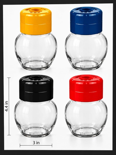 [P74102] 210 ml Glass Spice Jar (36pcs/ctn)