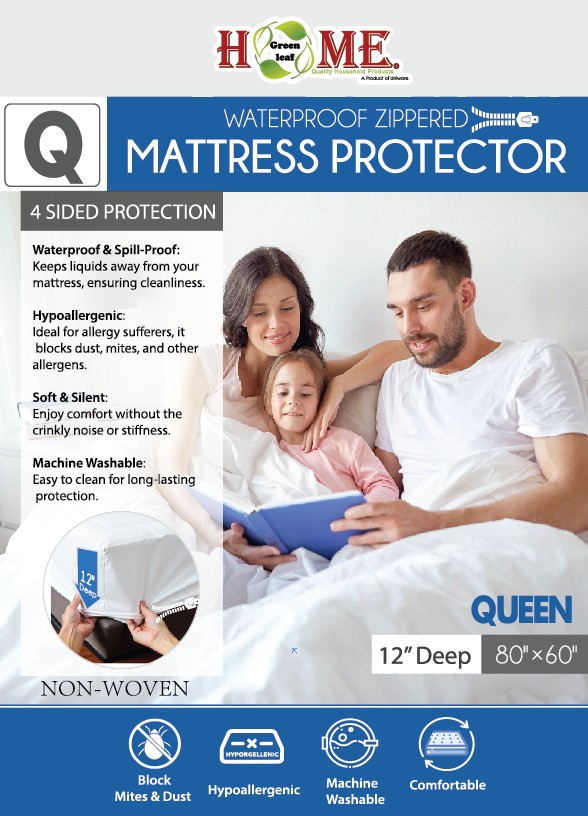 80 x 60 x 12" QUEEN SIZE NON-WOVEN MATTRESS COVER (12 pcs/ctn)